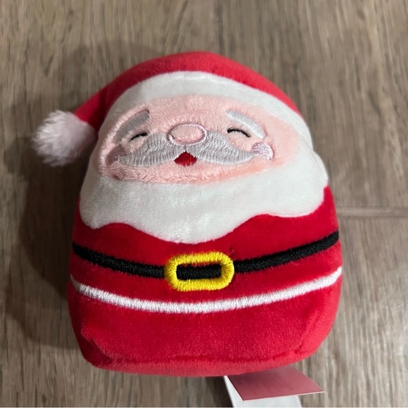 Squishmallow Santa Ornament Stuffed Holiday Christmas 5” Stuffy Like New - Picture 3 of 3